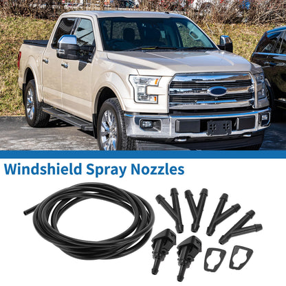 Set of 2 Front Windshield Washer Nozzles No. 5116079AA for Chrysler Aspen (2007–2009)