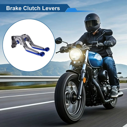 Adjustable Brake Clutch Levers for Kawasaki ZZR600 (1990–2006) Titanium Blue