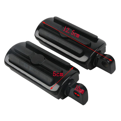 10mm Male Mount Foot Pegs for Harley Touring Electra Glide Dyna