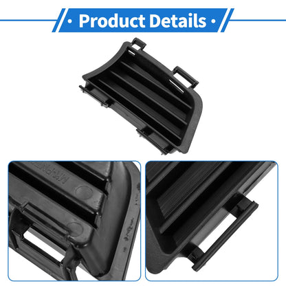 Set of 2 Front Bumper Fog Light Covers No.88974247 for Pontiac Vibe (2005–2008) Black ABS