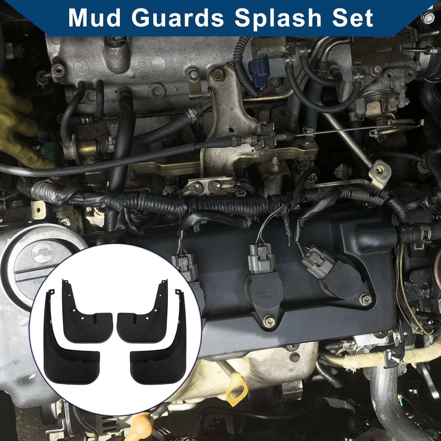 Mud Flaps Splash Guards for Mercedes-Benz V Class (2021–2023)