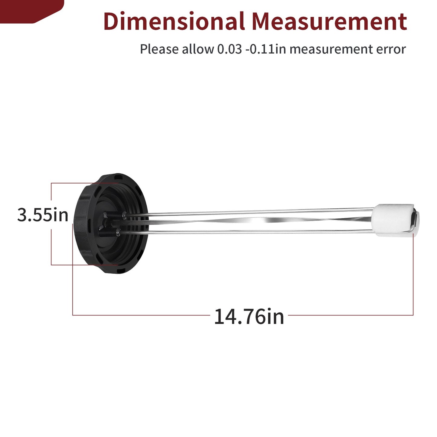 3.5 Inch Fuel Tank Cap with Gauge for Scag Turf Tiger