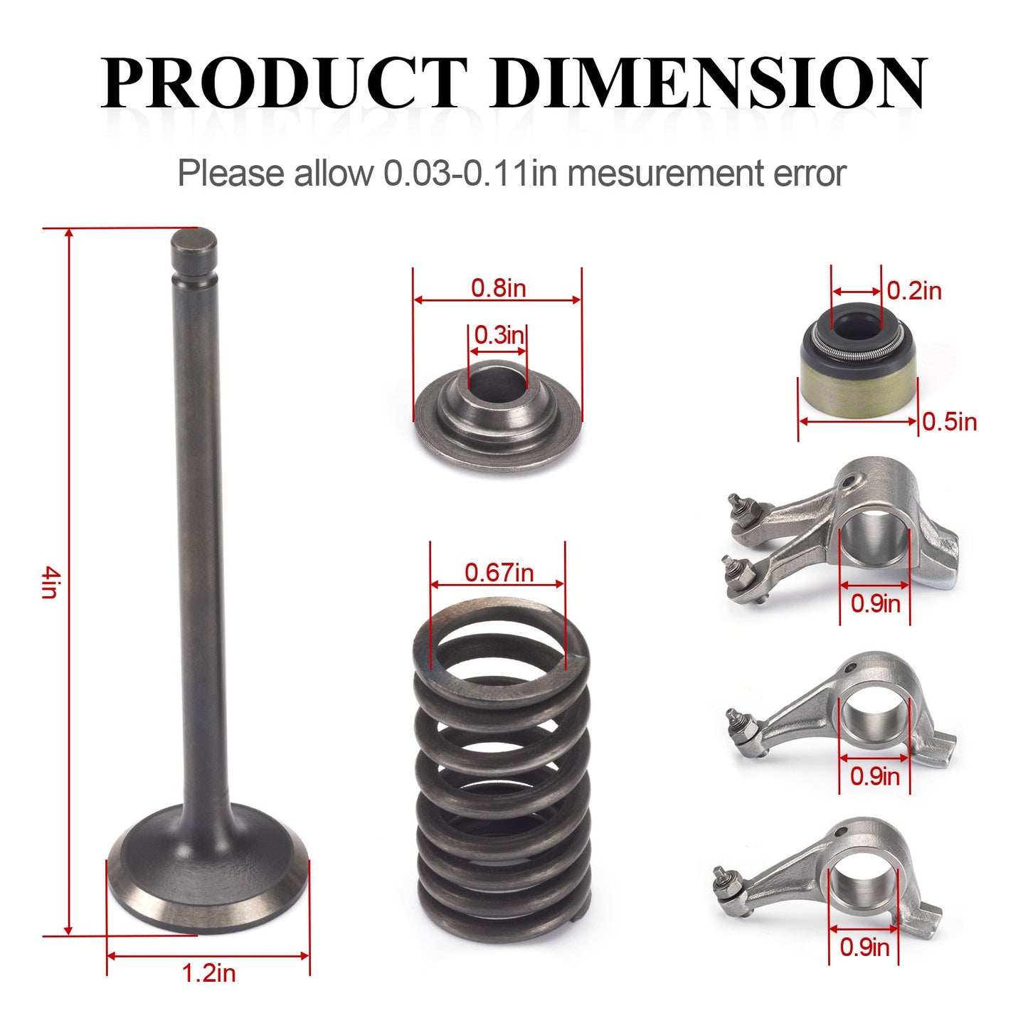 Rocker Arm and Valve Gasket Kit for Polaris Sportsman 400 450 500 (2000–2007)