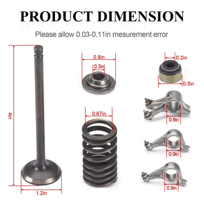 Rocker Arm and Valve Gasket Kit for Polaris Sportsman 400 450 500 (2000–2007)