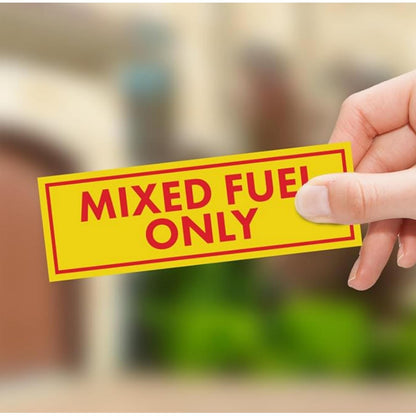 2 x 6-Inch Mixed Fuel Only Vinyl Decals for Trucks (Gasoline Oil)