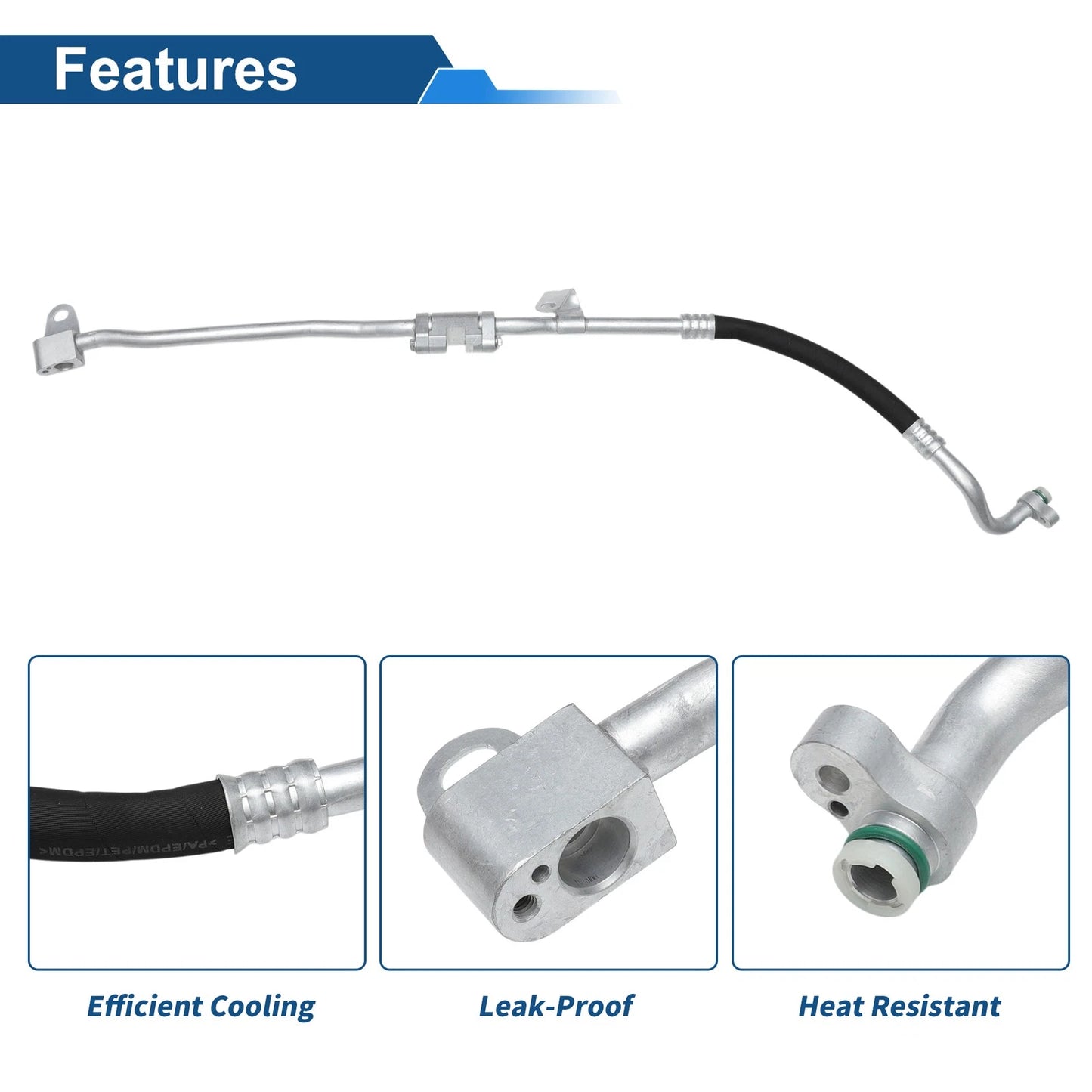 A/C Refrigerant Liquid Hose for BMW 528i (2011–2025) No. 64539378003