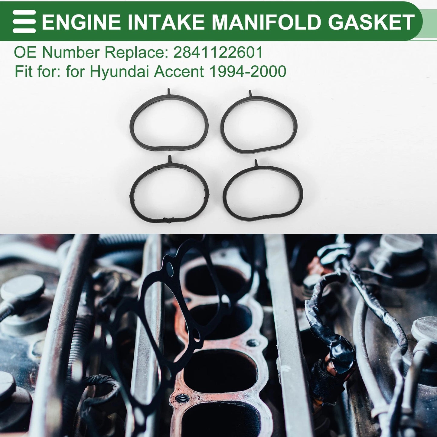 Engine Intake Manifold Gasket for Hyundai Accent (1994–2000) No. 2841122601