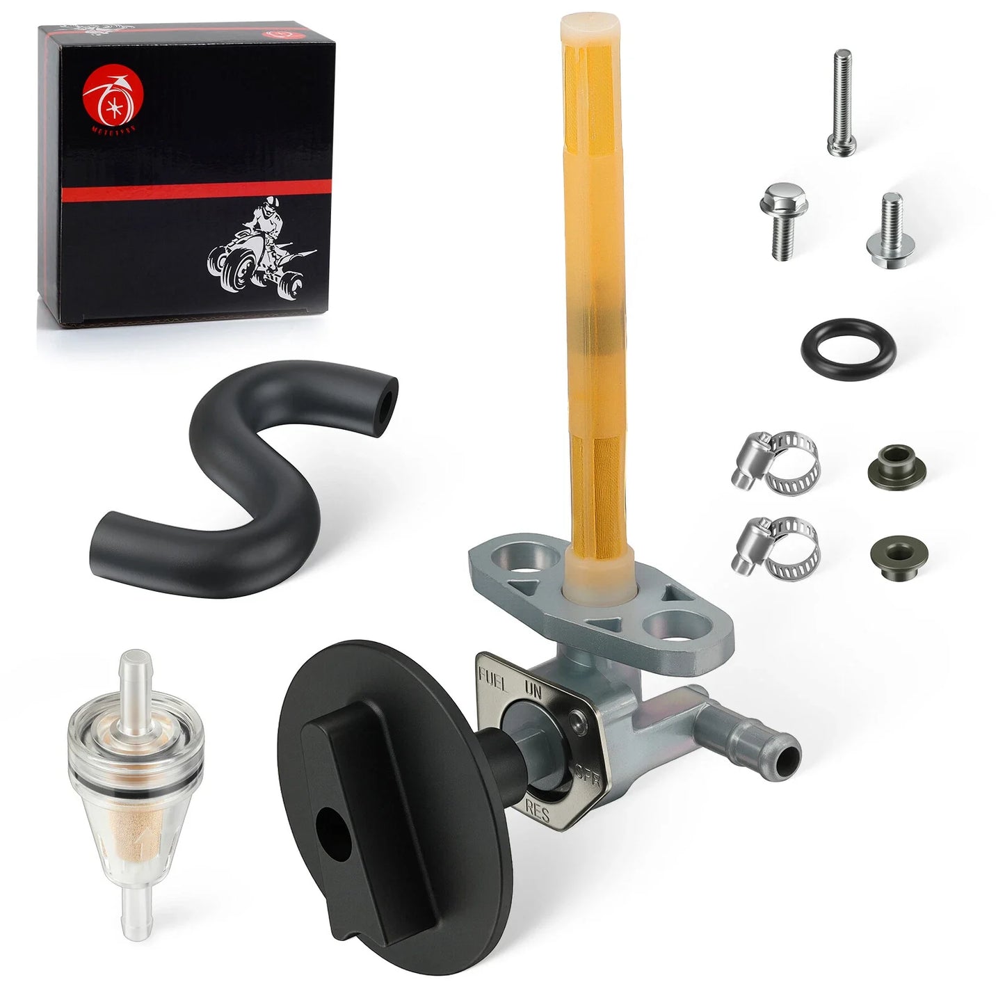 Gas Fuel Valve Petcock & Line/Hose for Honda Sportrax 400 (1999–2008)