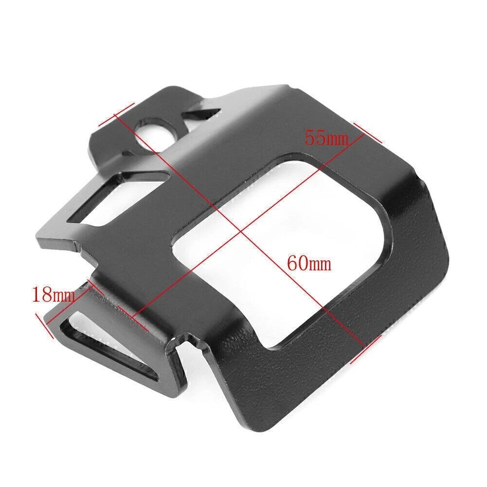 Rear Brake Fluid Reservoir Guard Cover Silver for Yamaha MT-09/FZ-09 (2014–2018)