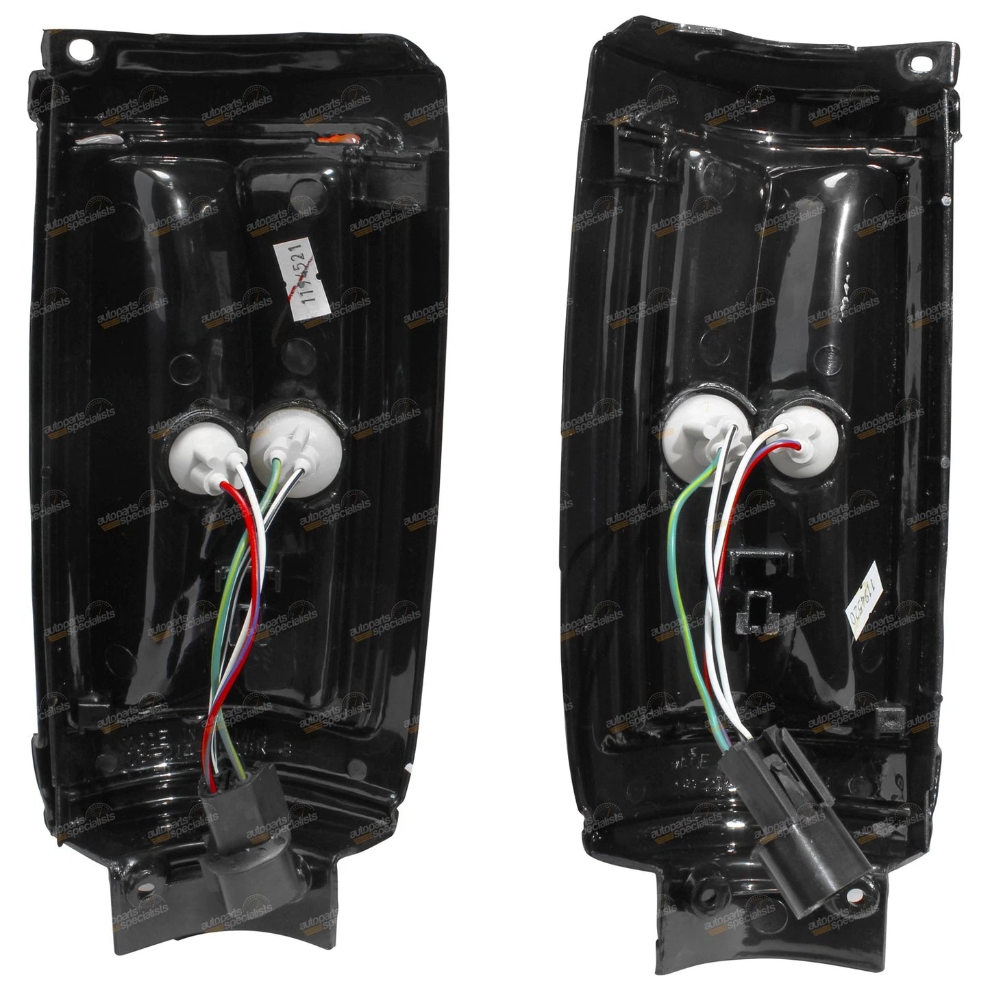 Set of 2 Black Front Corner Lights for Mitsubishi Triton (1986–1996)