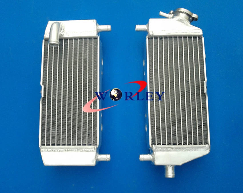 Aluminum Radiator with Green Hose for Kawasaki KX125 (2003–2008)