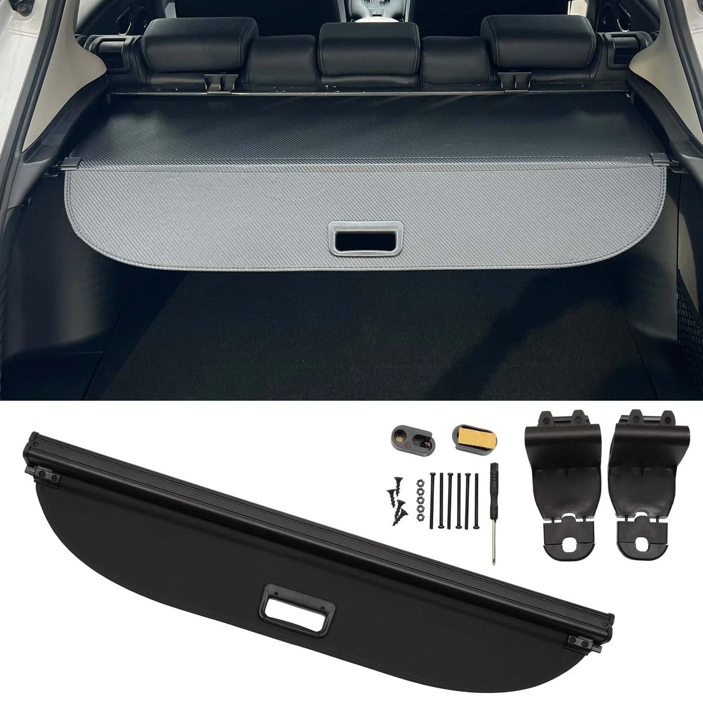 Retractable Cargo Cover for BMW X1 Trunk Security Shield Gloss Black (23-24)