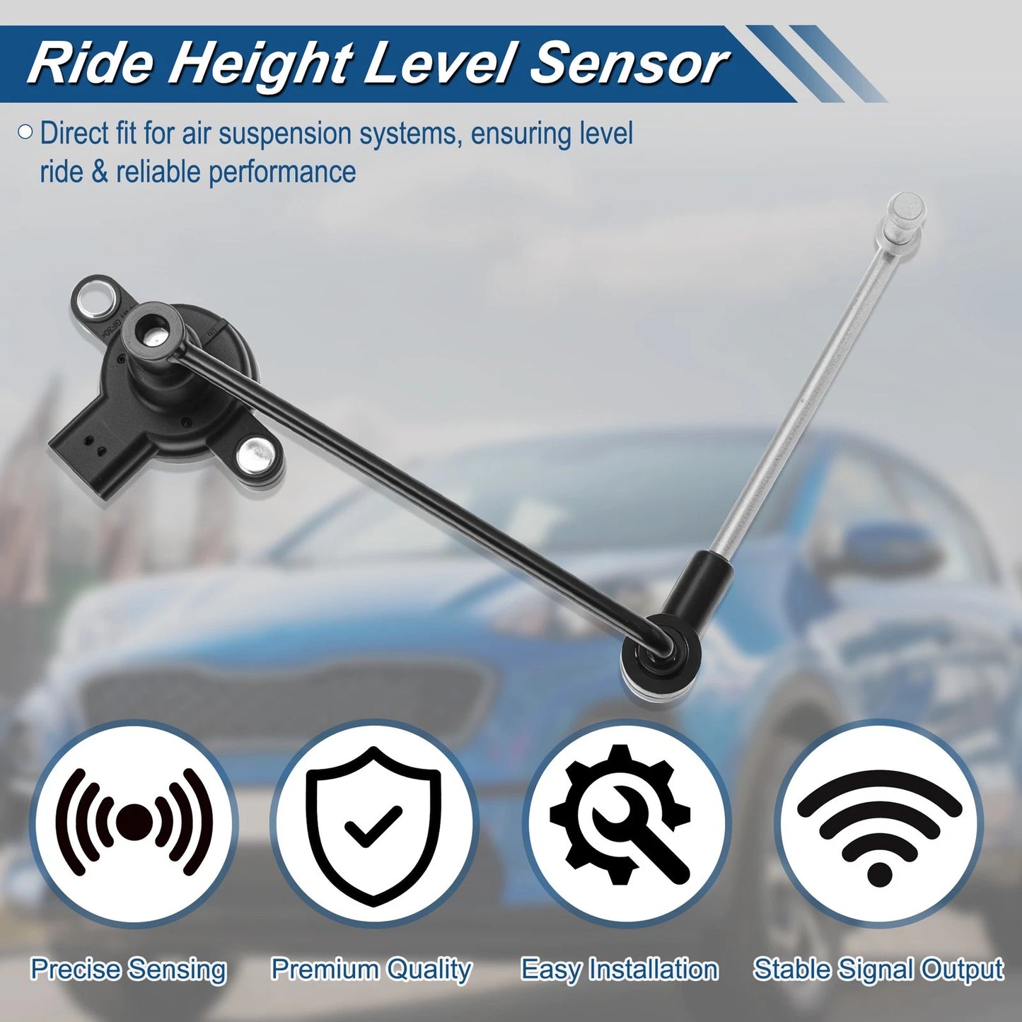 Ride Height Sensor for Land Rover Range Rover (1997–2002) 3 Pin Metal Plastic