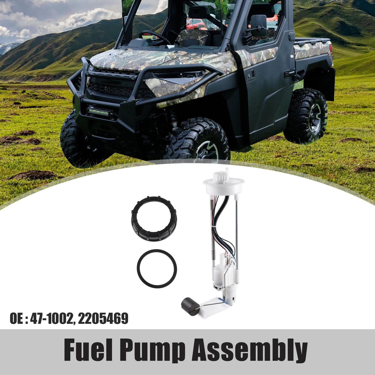 Electric Fuel Pump Assembly 2205469 for Polaris Scrambler (1 Set)
