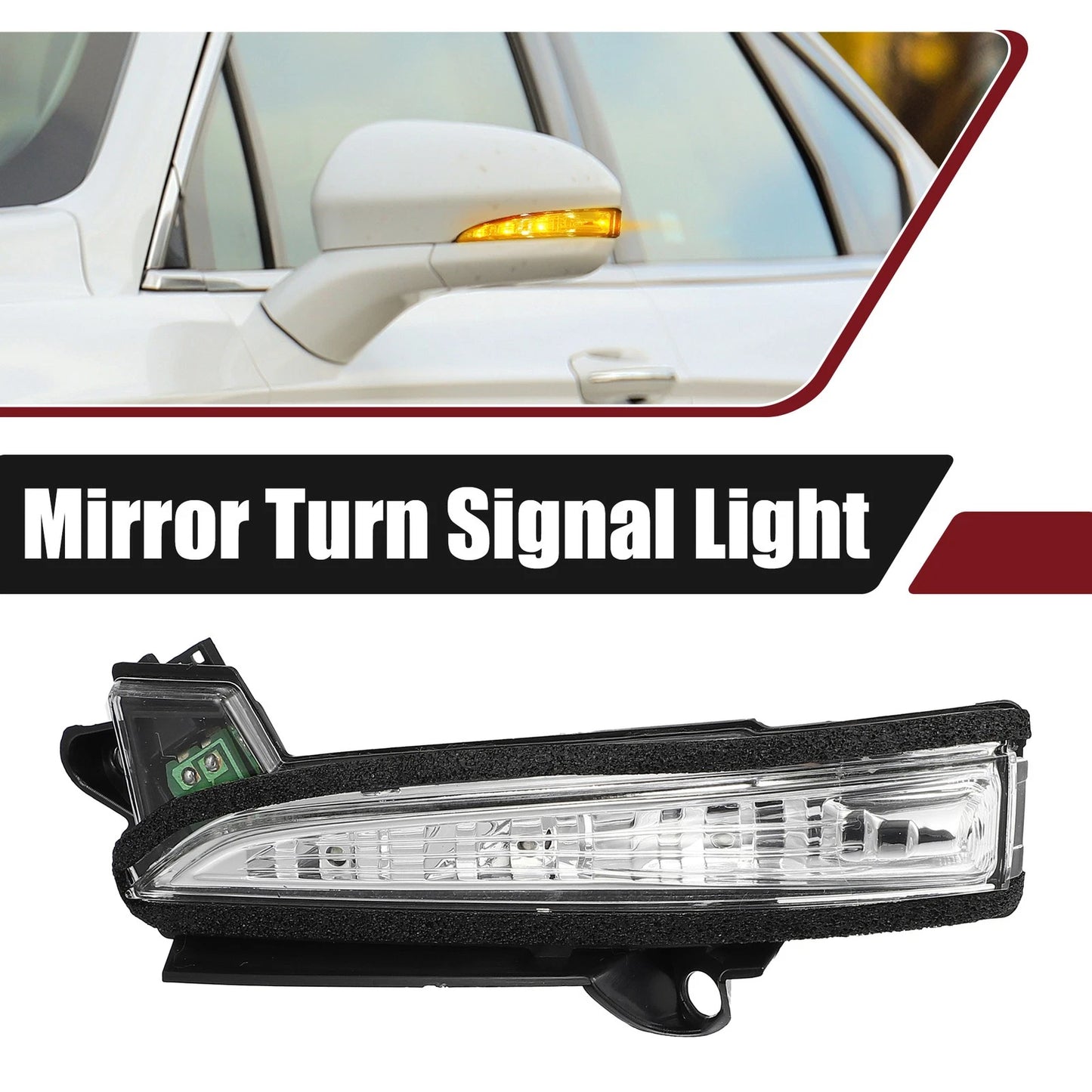 LED Front Left Side Mirror Turn Signal Light for Ford Fusion (2013–2020)