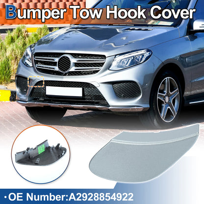 Tow Hook Cover for Mercedes-Benz GLE (2016–2023) No.A2928854922 Silver Tone