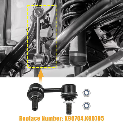 2X Front Sway Bar Links 4882035040 4881035020 for Toyota Tacoma (2001–2004)
