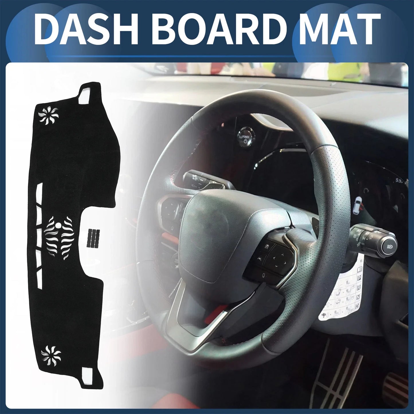 Dashboard Cover Mat for Lexus NX First Generation (2014-2021) Black Set