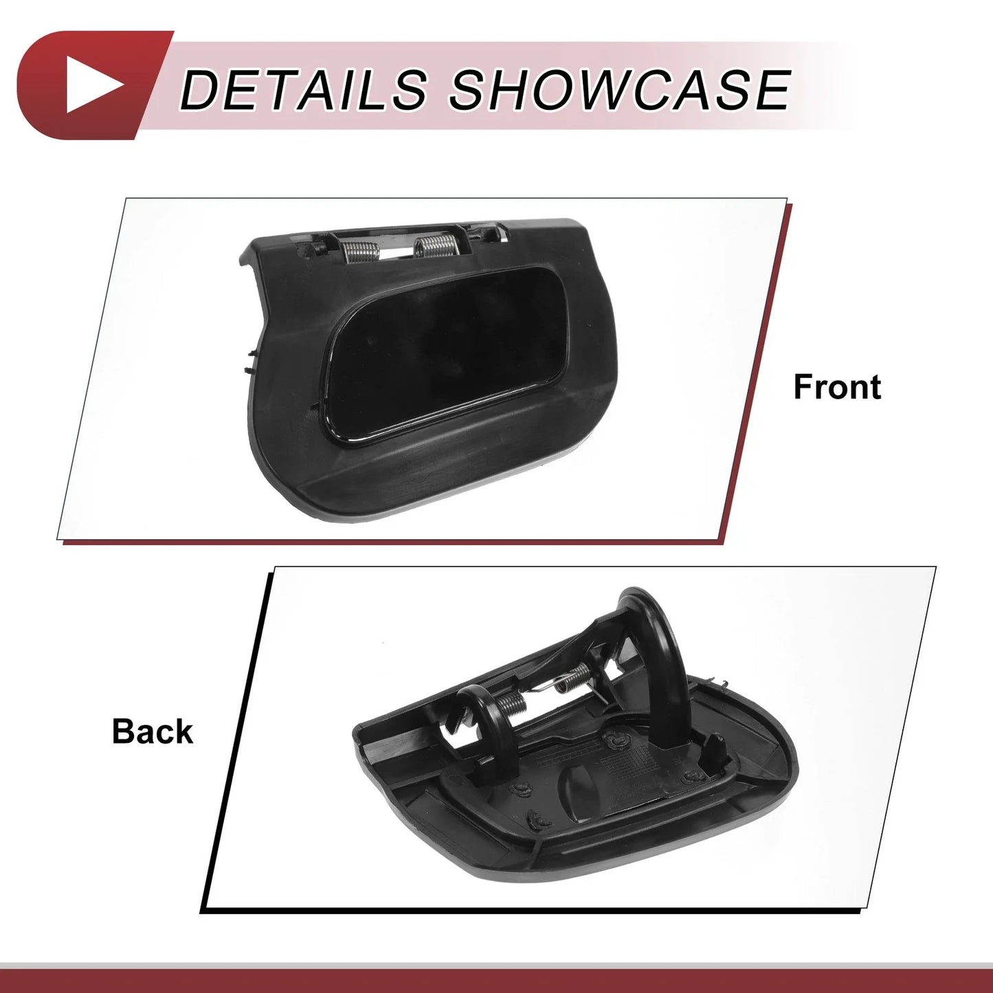 Front Left Washer Nozzle Cover for Mercedes-Benz GLA45 AMG (2015-2019) Black