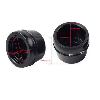 Front Axle Cap Nut Covers for Harley Touring Road King Electra Glide (2000-2007)