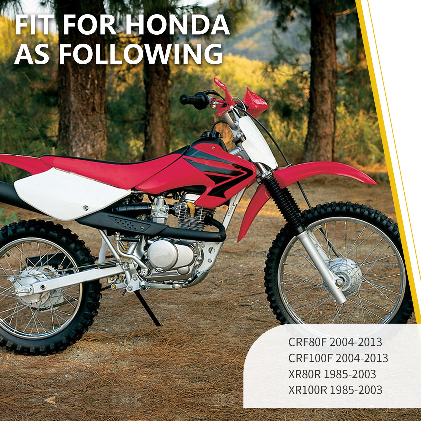 Air Filter & Air Box Lid Cover Seal for Honda CRF80F CRF100F (2004–2013)