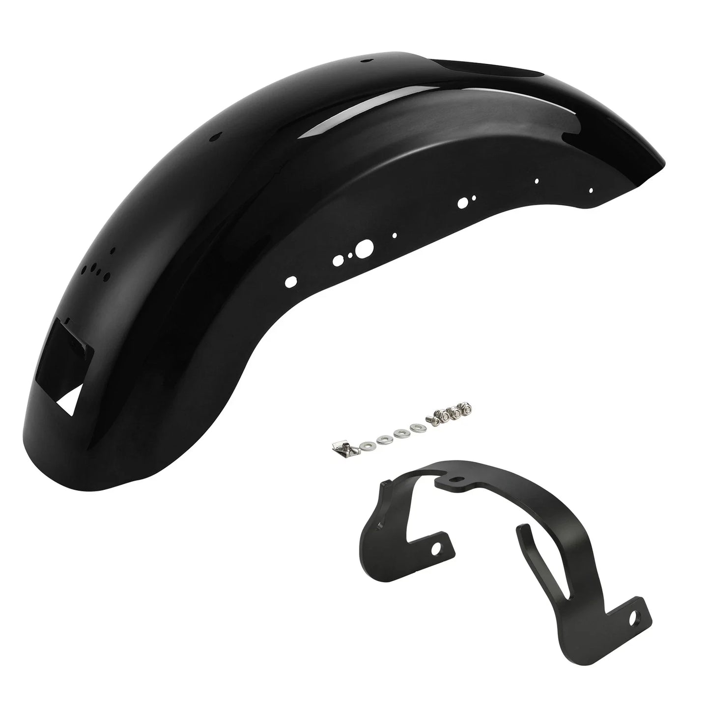 Black Rear Fender Mount Bracket for Harley Sportster XL883 XL1200 (2007-2009)
