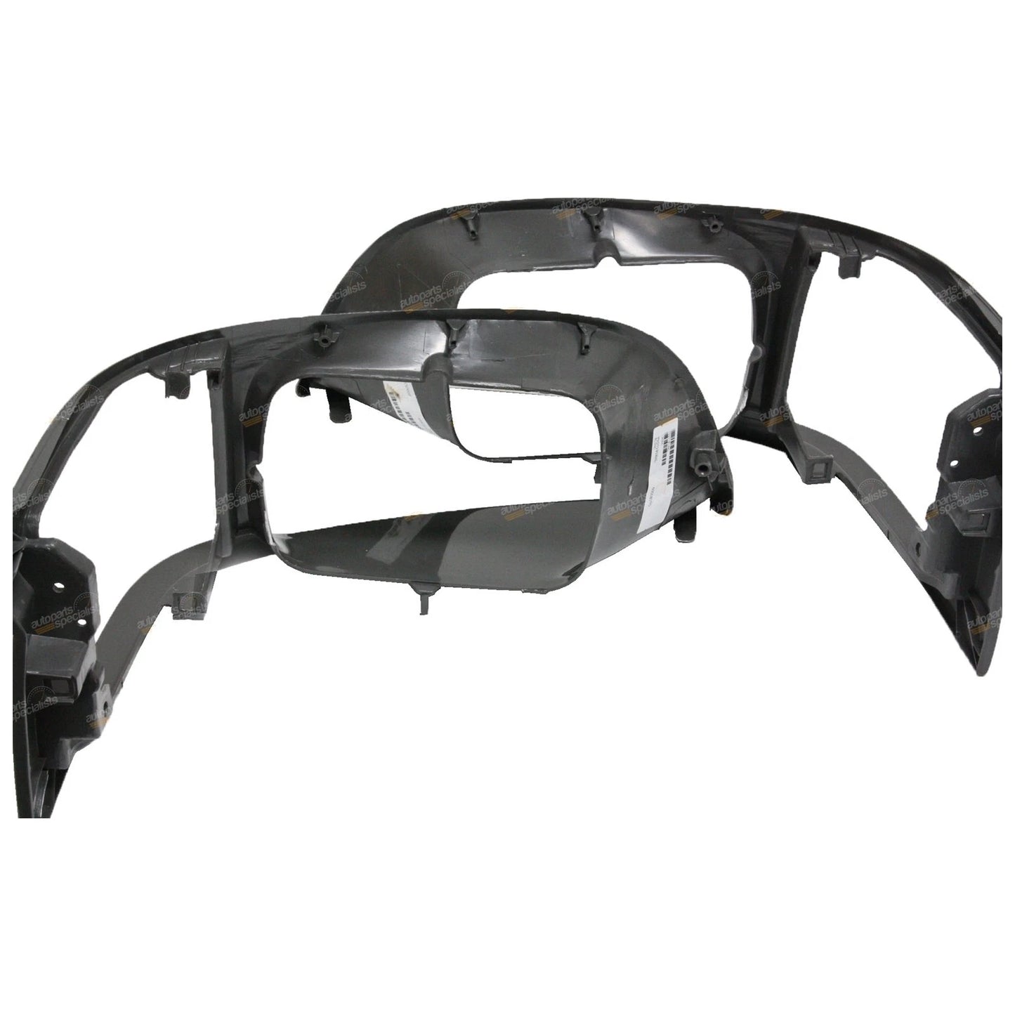 Set of 2 Dark Grey Headlight Surrounds for Toyota Hiace (1998–2005)