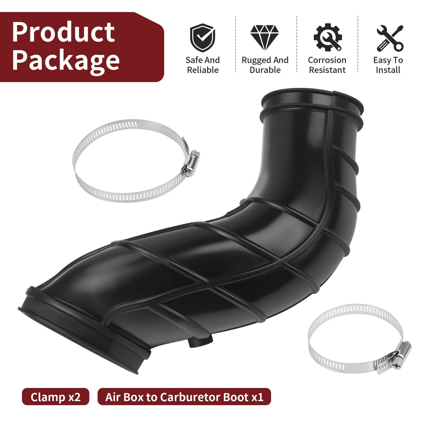 Air Box to Carburetor Boot for Kawasaki KFX400 (2003–2006)