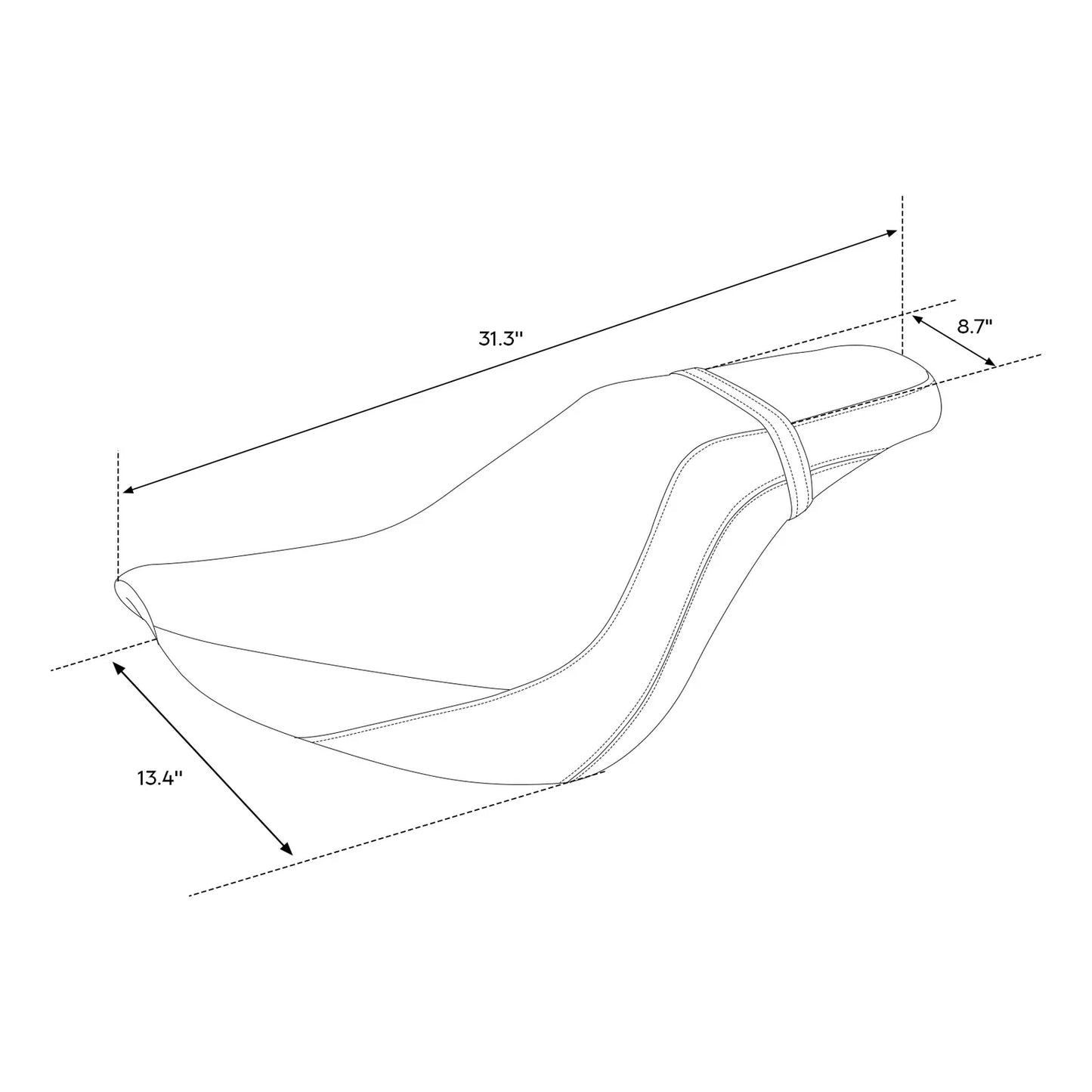 Driver Passenger Seat for Harley Softail Standard Street Bob FLDE (2018-2025)