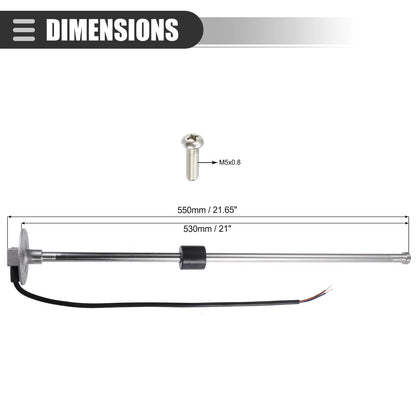 21" Fuel Sending Unit for Marine Boat (240-33ohms)