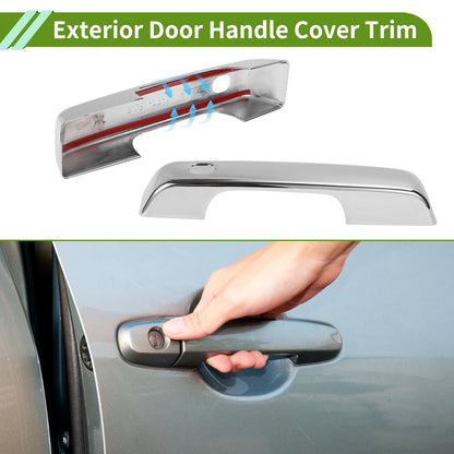 Exterior Door Handle Cover Trim for Ford Bronco (2021–2025) Electroplated Silver