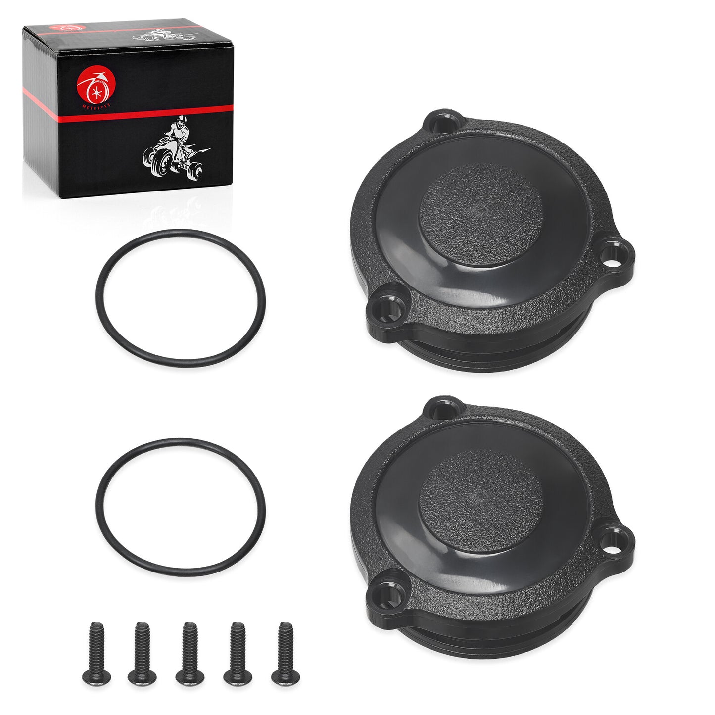 2X Hub Cap & Screws Kit for Polaris Sportsman Xplorer (250–500)
