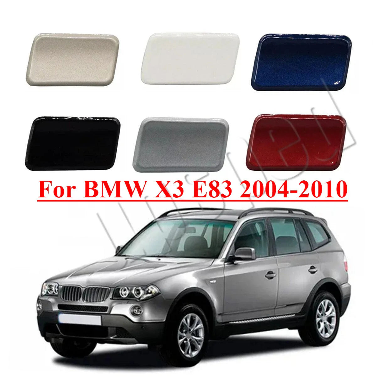 Front Headlight Washer Nozzle Cover Cap for BMW X3 (2004-2010)