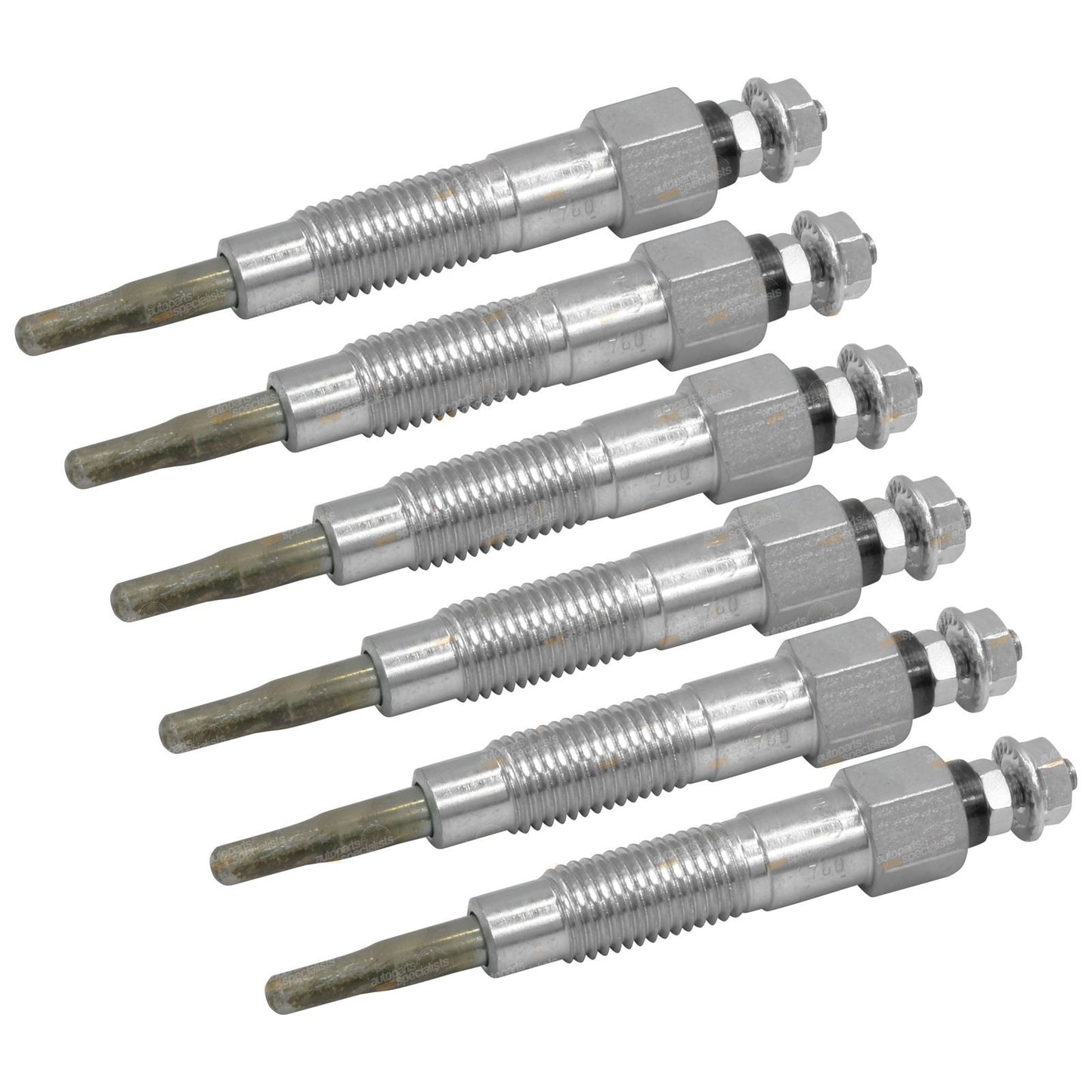 Set of 6 Glow Plugs for Nissan Patrol GU Y61 (1997–2000) RD28Ti Turbo Diesel