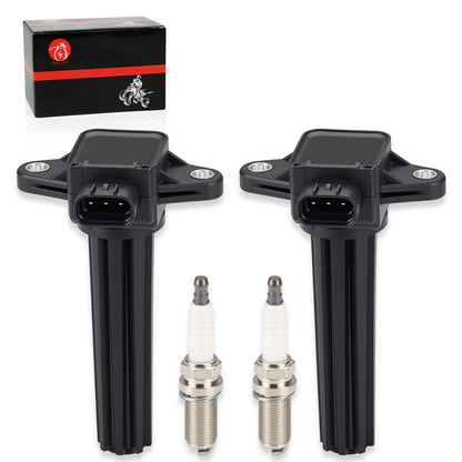 2X Ignition Coils & Spark Plugs for Yamaha 115 125 130 200 225 250 HP
