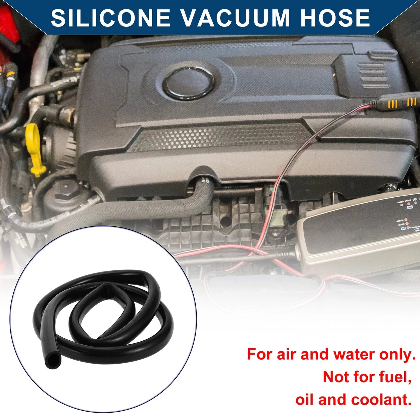 6FT Silicone Vacuum Tubing Hose 11/16" ID 18mm for Air and Water