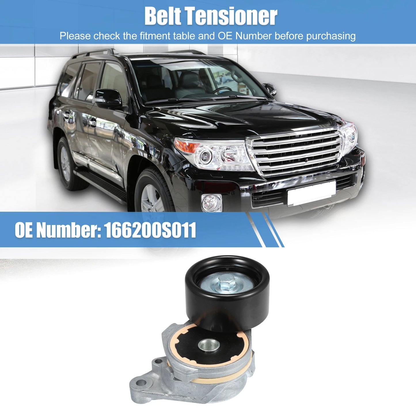 Engine Belt Tensioner Pulley Assembly for Toyota Sequoia (2010–2012) No.166200S011