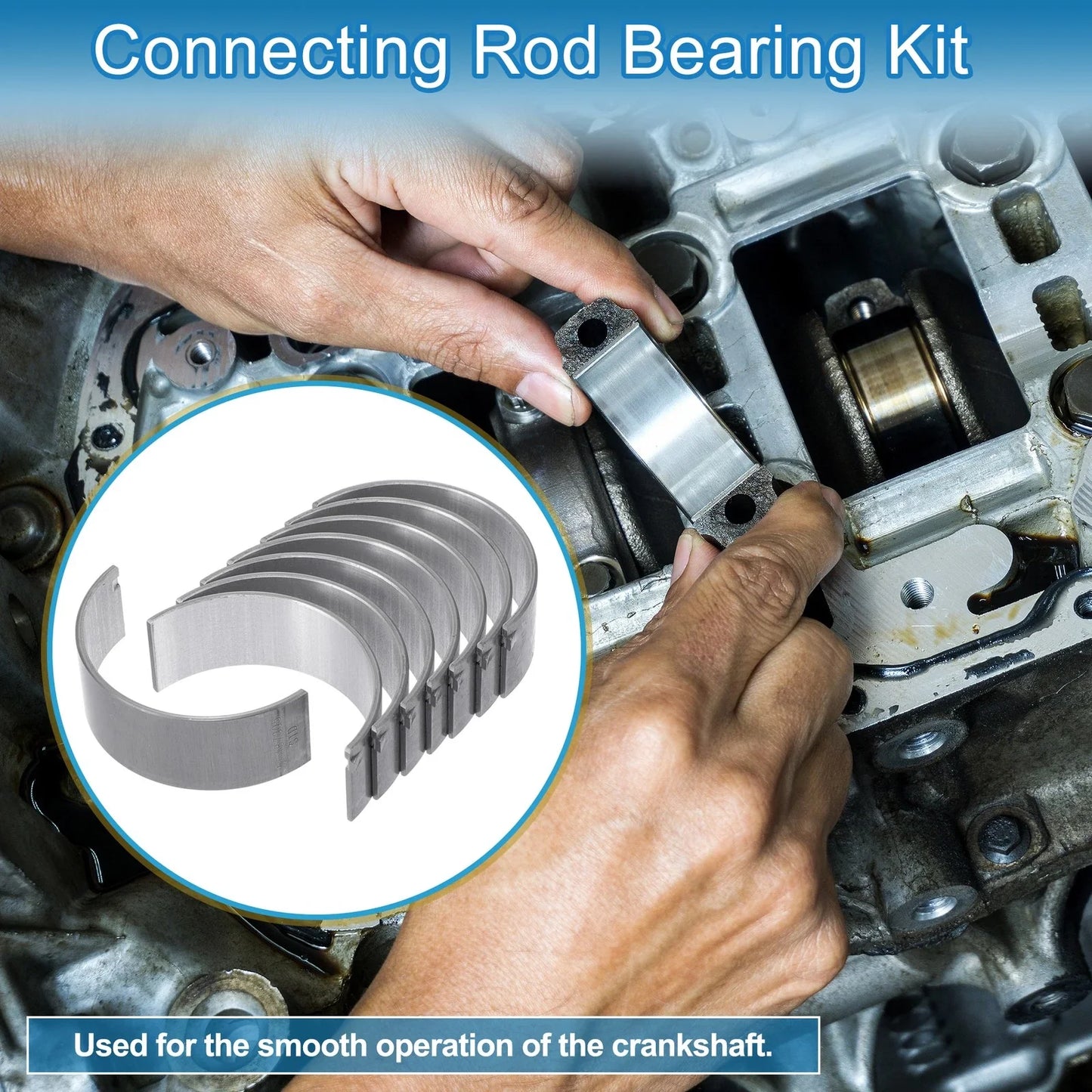 Connecting Rod Bearing Set for Chevrolet Blazer (2020-2024) - 8 Pcs