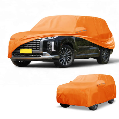 Waterproof Car Cover for Hyundai Palisade (2020–2023) Orange Cotton Zipper