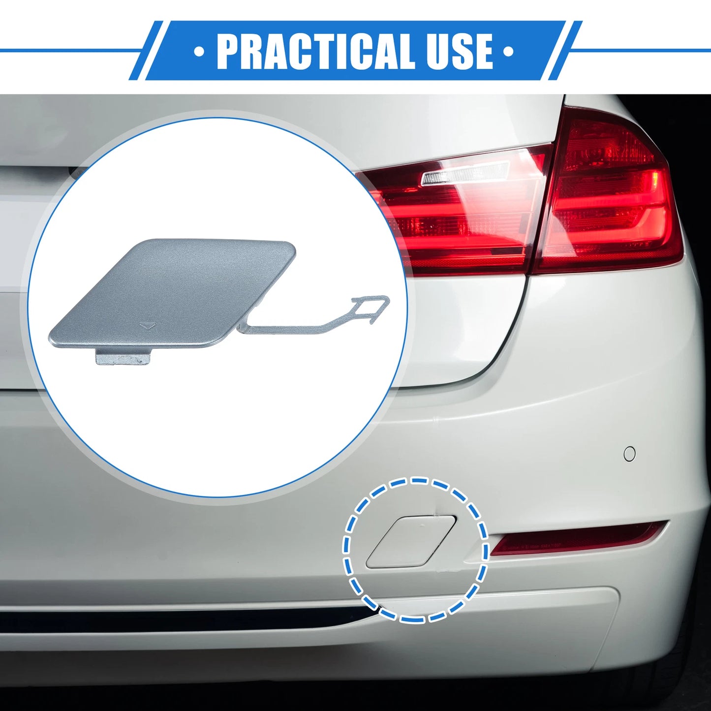 Tow Hook Eye Hole Cover Cap for BMW 3 F30 (2012–2015) Blue
