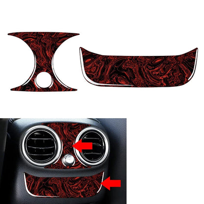 Fire Red Rear Air Vent Outlet Covers for Mercedes Benz C Class (2015-2018)