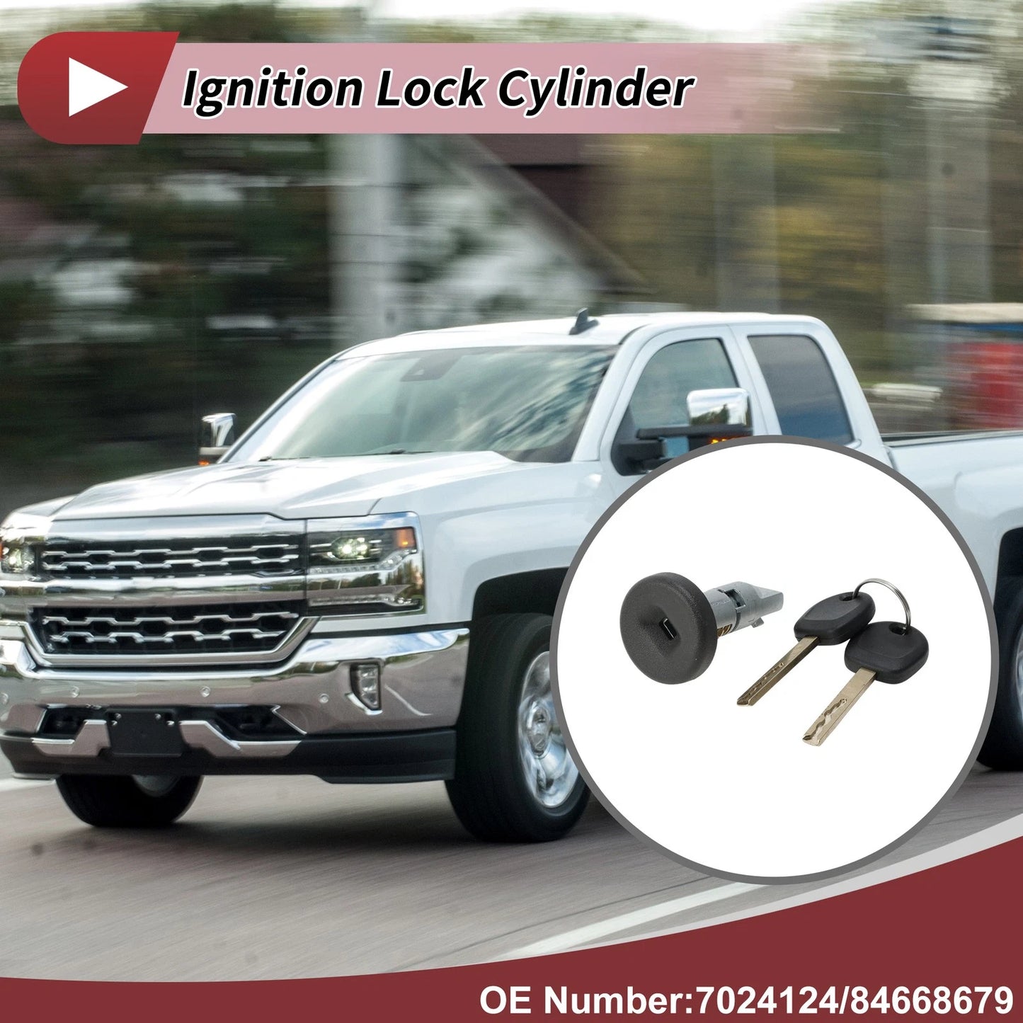 Ignition Lock Cylinder for Chevy Silverado (2014–2019) No. 7024124