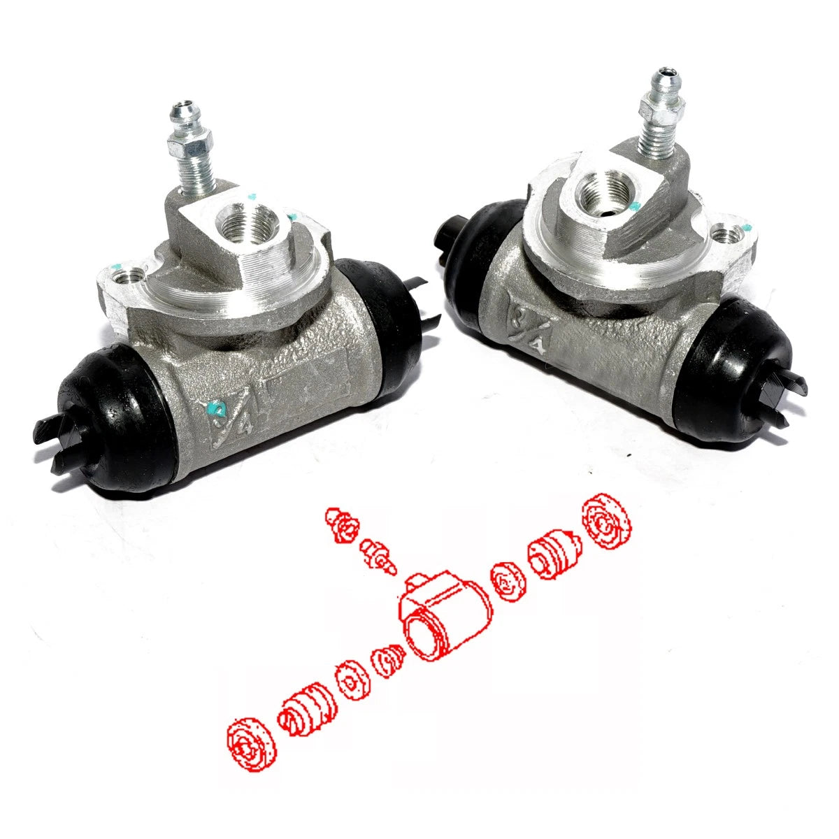 Rear Wheel Brake Cylinder Pair for Nissan AD Wingroad (1995–2001)