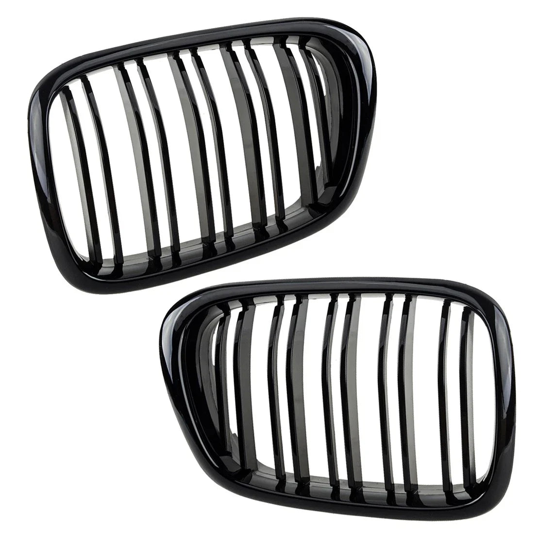 Gloss Black Front Bumper Kidney Grille for BMW 5 Series E39 (1996-2003)