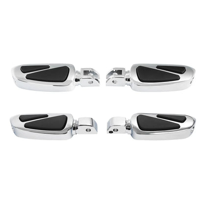 Chrome Rider Driver & Passenger Footpegs for Harley Low Rider (2018-2025)