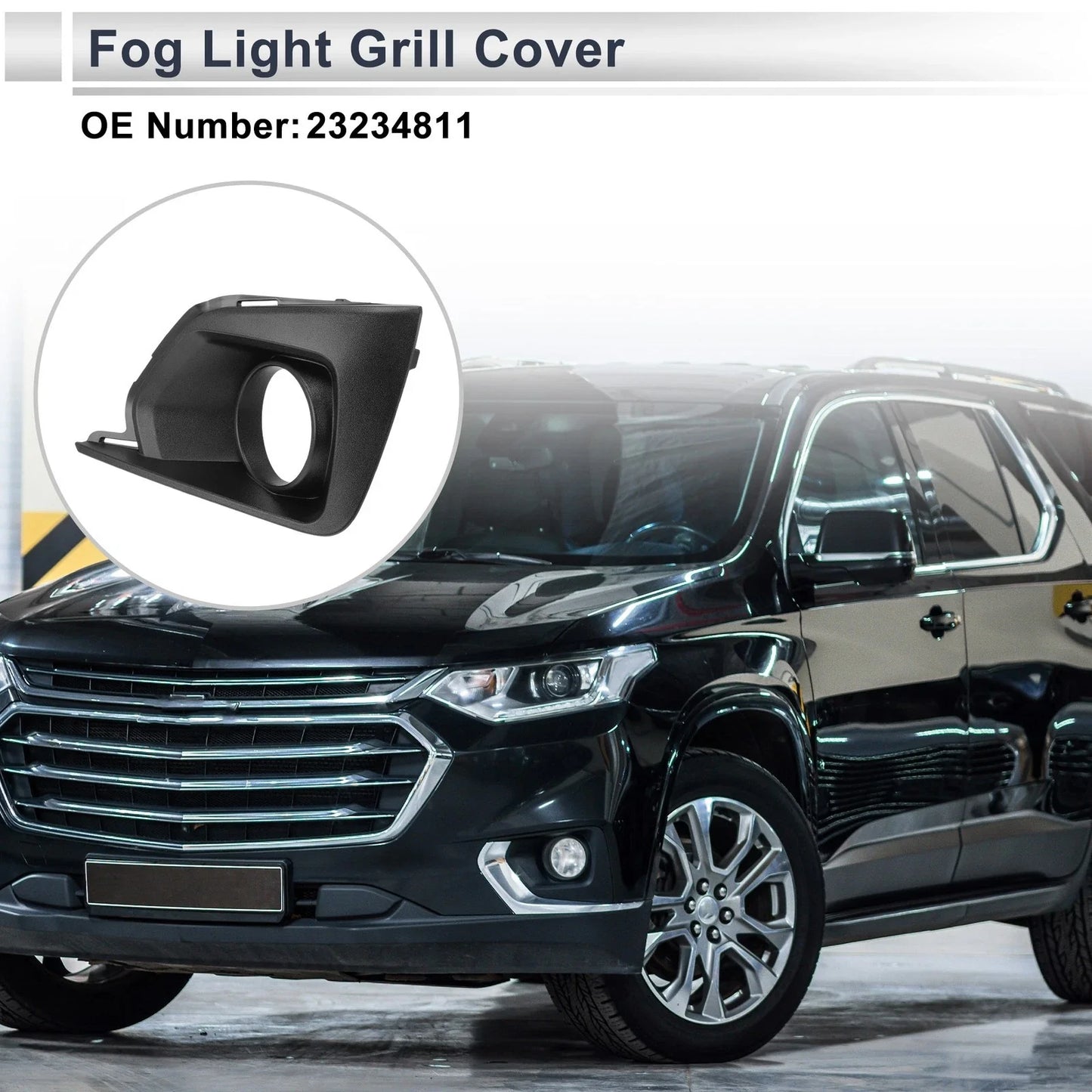 Front Left Fog Light Grill for Chevrolet Traverse (2018-2019)