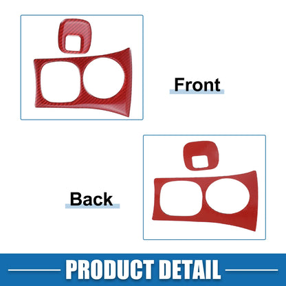 Chevy Corvette C5 Red Ignition Key Hole Panel Covers (Set of 2)