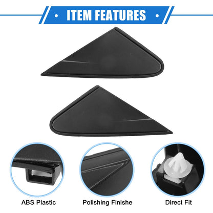 Left Right Side Rear View Mirror Corner Triangle Trim for Chevy Cruze (2011-2016)