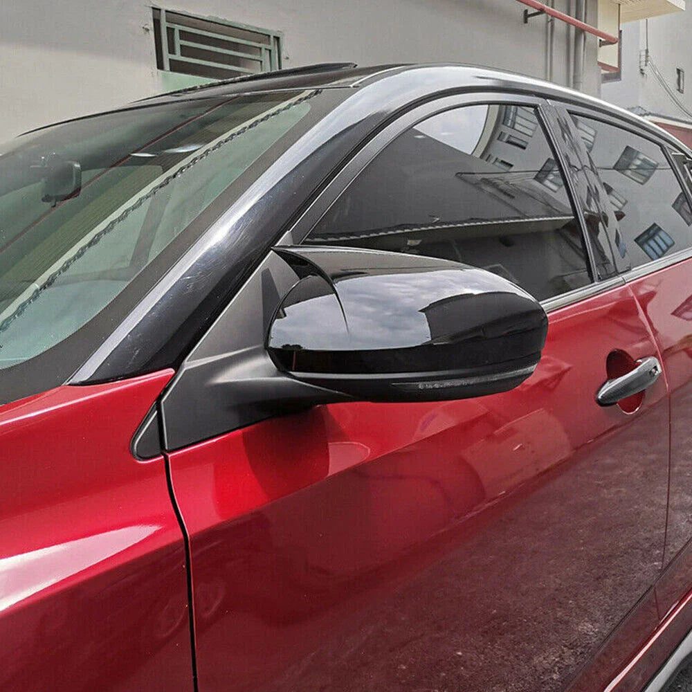 2 x Glossy Black Side Mirror Cover Cap for Nissan Altima (2020–2023)