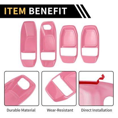 Set of 4 Interior Door Handle Bowl Cover Trims for Jeep Wrangler JL (2018–2023)